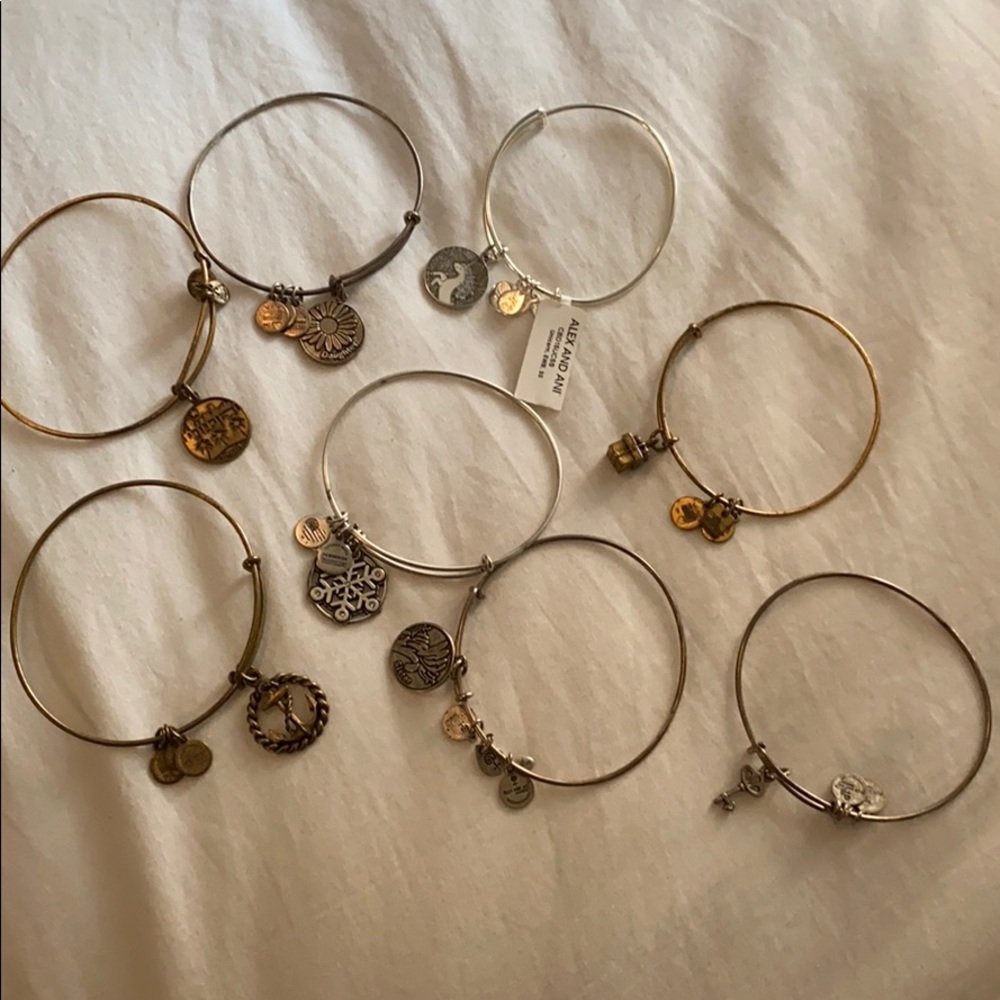 Alex and Ani bundle (8 bracelets)